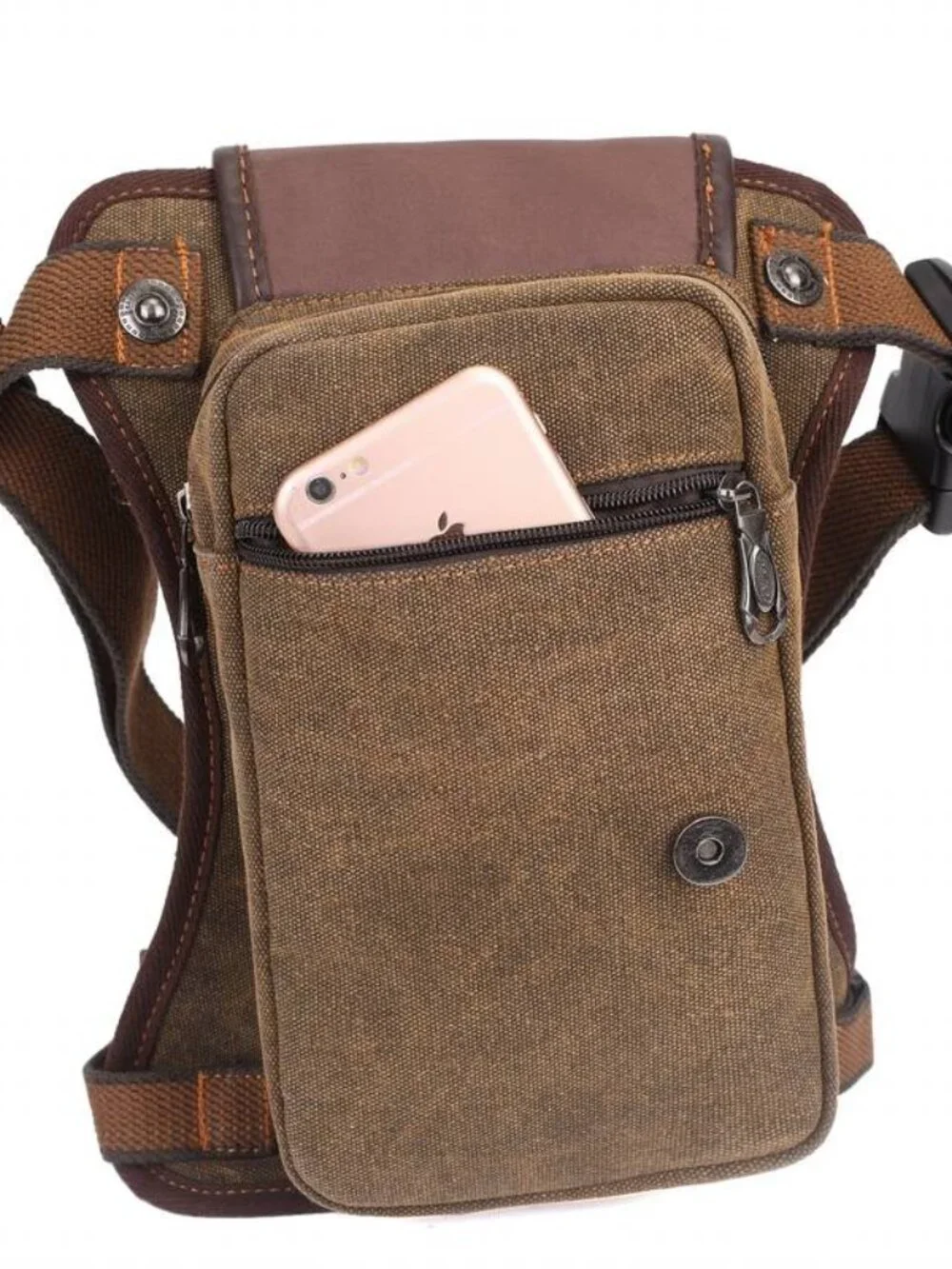 Vintage Canvas Backpack Multi Functional Outdoor Sports Crossbody Sling Bag